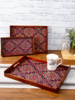 Set Of 3 Navy &amp