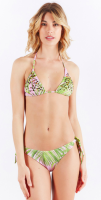 TRIANGLE BIKINI WITH ANIMALIER STONES