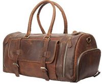 Leather Men's Travel Duffle Luggage Bag