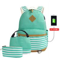 Canvas Girls Backpacks Sets Canvas Children