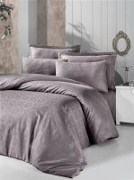 Cotton Satin Jacquard Duvet Cover And