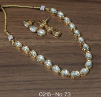 Indian Kundan Necklace And Earring Set