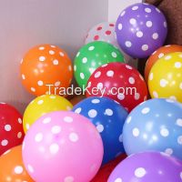 Polka Dots Printed Birthday Balloons 12
