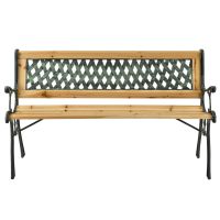 Outdoor Steel Legs 2 Wood Seaters