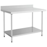 Stainless Steel Work Tables With Backsplash