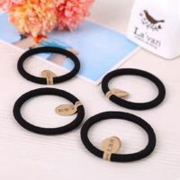 Simple Black High Elasticity Bold Rubber