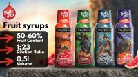 Fruit Syrups With Dragon Label