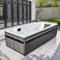 Acrylic Outdoor Swimming Pool With Spa