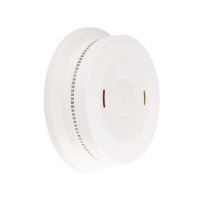 Round White Wireless Smoke Detector Interconnected