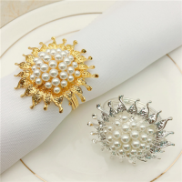 Stocked Gold Metal Napkin Ring With