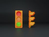 200mm Yellow Housing Full Ball Traffic