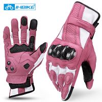 INBIKE Women Genuine Leather Gloves Touch