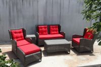 Sofa Set Outdoor Furniture With Red