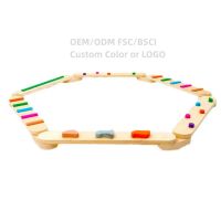 wooden balance beam