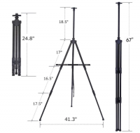 Portable Adjustable Metal Sketch Easel Stand