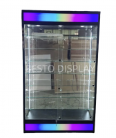 Glass Display Cabinet With Lighting Signages