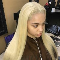 Bone Straight Human Hair Wigs Transparent