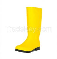 Yellow PVC Rain Boots Gardener Boots