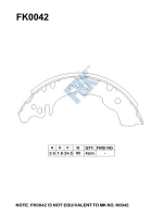 FBK Brake Shoe FK5524 OE 04431S5SE01