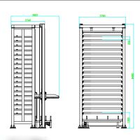 Automatic Sheets Tower -Compact Sheets Metal Storage System