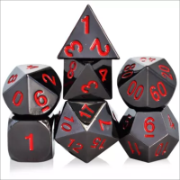 Amazon Hot Selling Metal Dice Painted