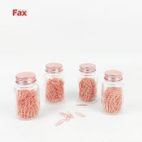 Rose Gold Glass Bottle Paper Clips