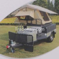 Travel Trailer , Camper Trailer with Roof Top Tent