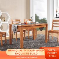 Scandinavian Solid Wood Dining Table And