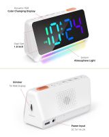 Loud Alarm Clock with Dynamic RGB Color Changing-TX1