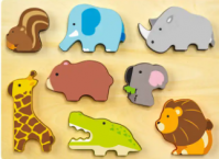 Wooden Forest Animals Toddler Puzzles Toys