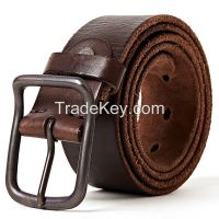 Vegetable Leather Men Belt Cowskin Waistband