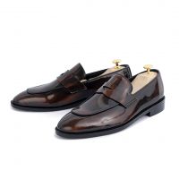 Leather Handmade Loafer Shoes For Men