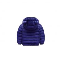 PatPat Baby Ear Print Solid Hooded Coat