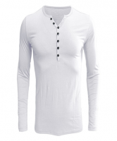 V-neck long sleeve T-shirt