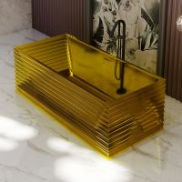 China Luxury Fluted Transparent Tubs Factory | Monblari