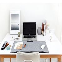 Custom Logo Large Extended Non-slip Writing Mat Felt Mouse Pad for Office