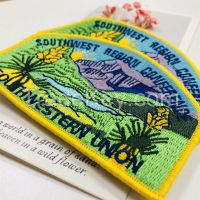 Customized Iron On Patches Colorful Embroidery