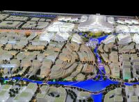 Architectural model of planning sandtable