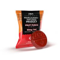 Fruit Punch Sativa Gummy | 50mg THC