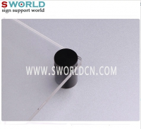 Colored Colorfun Series Aluminum Anodised Black Sign Spacers/Standoffs for Panel Fixing