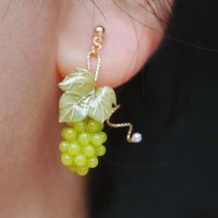 Livianla Jewelry Handmade Resin Grape Mismatched
