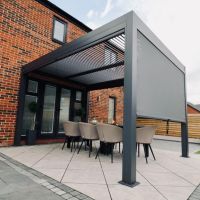  Villa Louver Sun Adjustable Aluminum Gazebo