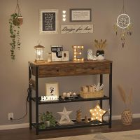 Entryway Table Side Table With Outlets