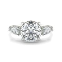 Sera Round With Pear Trilogy Engagement
