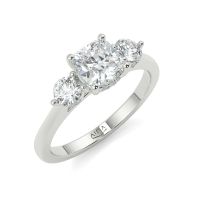 White Gold Hera Cushion Round Trilogy