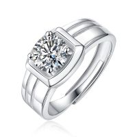 Wholesale Women Adjustable Flower Diamond Rings