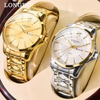 LONGBO Classic Gold Quartz Mens Wrist