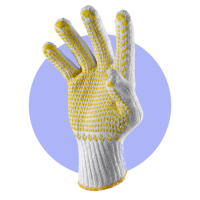 Cotton Glove With Pvc Dotting: Special
