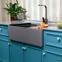 Ceramic Kitchen Sink-33 Inches-Matt