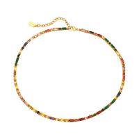 2023 New Color Zircon Necklace Summer
